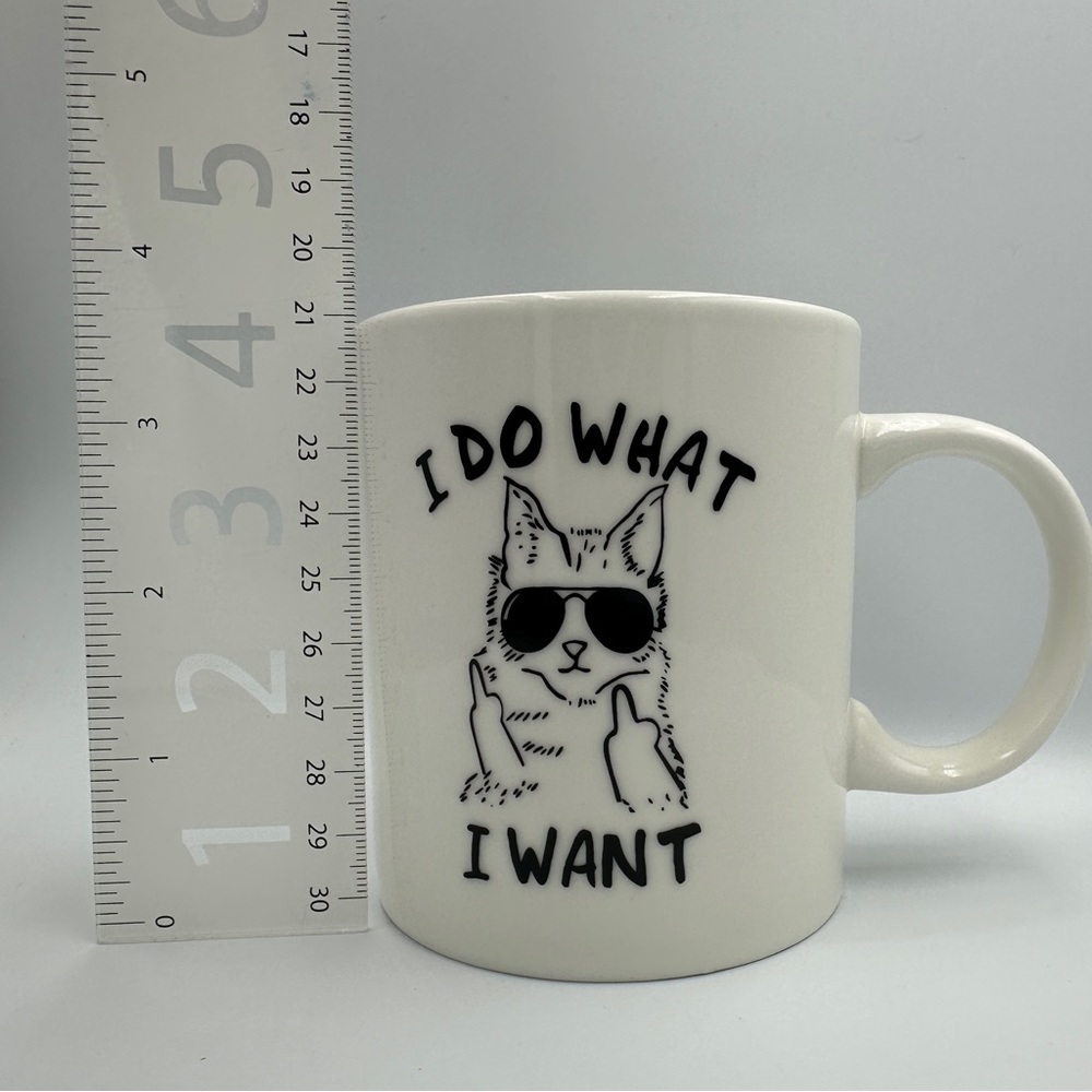 I Do What I Want, 11oz Funny Cat Mug, Grumpy Cat, Gifts for Cat Lovers - NIB - Picture 7 of 7